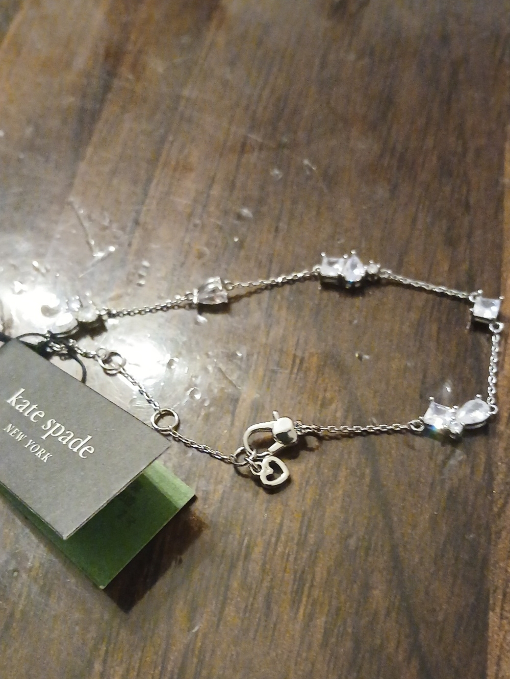 kate spade Silver Crystal Station Bracelet